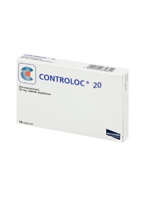 Controloc 20 mg. 14 tablets